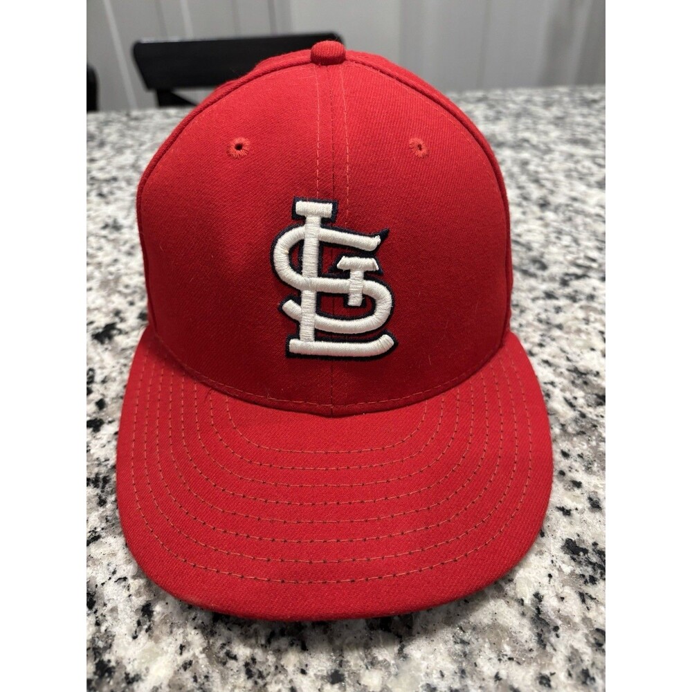 St. Louis Cardinals New Era 59Fifty Fitted Hat 7 1/4 Red Baseball Cap 57.7 cm